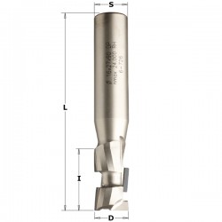 Diamond router cutters with shear angle