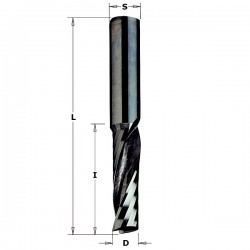 Solid carbide upcut spiral bits