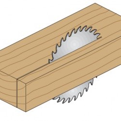 Industrial rip saw blades