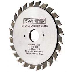 Industrial adjustable scoring blades