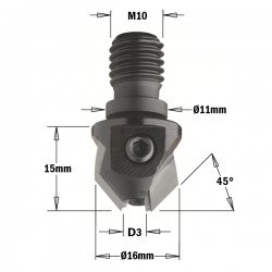 Countersinks with threaded shank