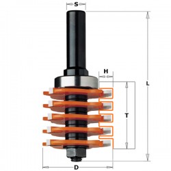 Finger joint router bits