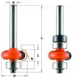 Edge-fluting router bits