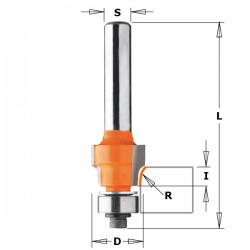 File-free flush trim router bits for laminates CMT