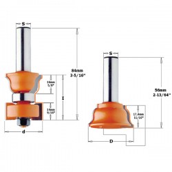 Window sash router bit sets