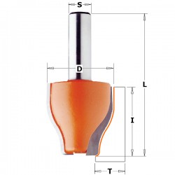 Vertical raised panel router bits