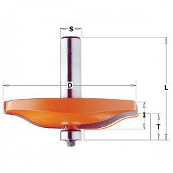 Horizontal raised panel router bits