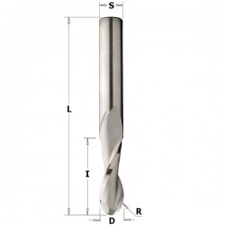 Round nose solid carbide upcut spiral bits