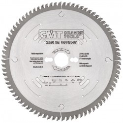 Industrial finishing saw blades