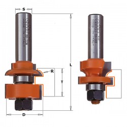 Rail and stile router bit sets