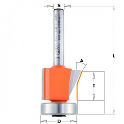 Bevel trim router bits