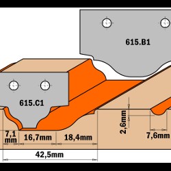 MDF door knives