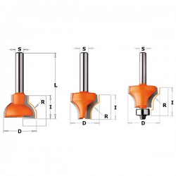 Ovolo sash router bits