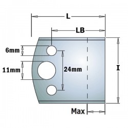 Blank knives and limiters (to be sharpened)