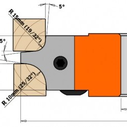 695.003 - Pairs of profiled knives for multiradius roundover