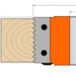 695.008 - Pair of knives for professional finger joints