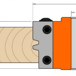 695.009 - Pair of knives for reverse glue joints