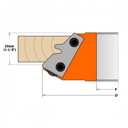 695.011 - Pair of knives for 45? lock miters