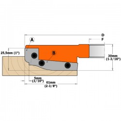 695.013 - Pairs of knives for raised panels